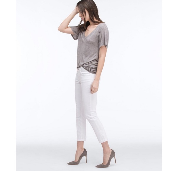 AG White stilt roll-up Cigarette Jean 29 - Picture 3 of 7